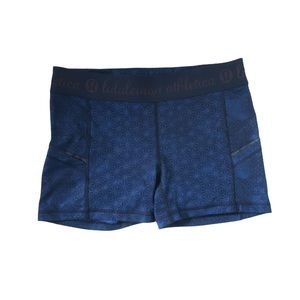 Great Condition Lululemon Blue Spandex Shorts - Women 8